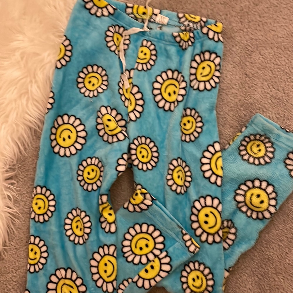 Pj pants with smileys on them